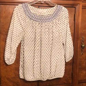 Ann Taylor loft peasant blouse